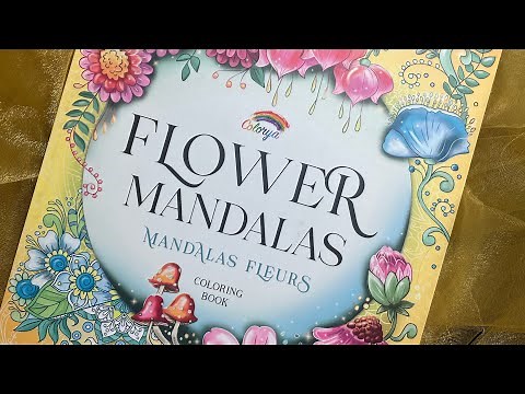 Flower Mandalas by Colorya Coloring Book Flip Through