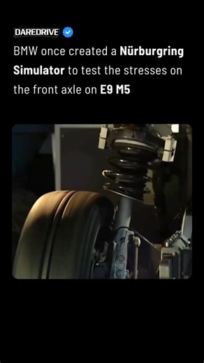 𝗗𝗮𝗿𝗲𝗗𝗿𝗶𝘃𝗲 on Instagram: "BMW once went to extreme lengths to perfect the E39 M5. Instead of relying only on real track testing, they built a dedicated Nürburgring simulator to replicate the brutal stresses of the Nordschleife on the car’s front axle. This allowed engineers to repeatedly test suspension loads, steering forces, and durability without endless laps on the actual circuit. The result was a front end strong enough to handle 400 horsepower, high speeds, and real-world abuse whi
