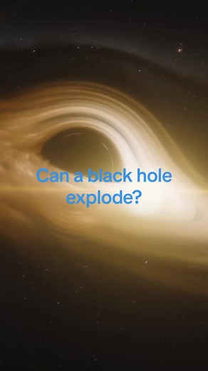 Can a black hole explode? (II) #science #blackhole