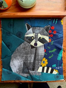 DIGITAL PDF Baby Raccoon Foundation Paper Piece Pattern (FPP) 10" Block - Etsy