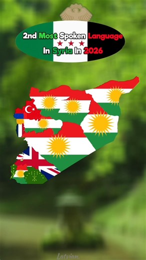 2nd Most Spoken Language in Syria in 2026 #map #maps #mapper #mapping #education #educational #geo