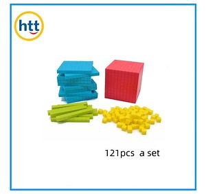 Base Ten Blocks Plastic Educational Cube Toys for Kids