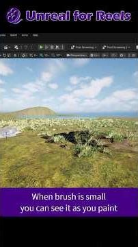 Paint Grass as Foliage in Unreal Engine - Tip #unrealengine