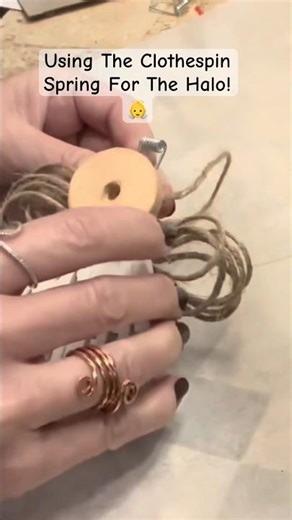 DIY Clothespin Angel! #clothespin #angel #christmascrafts #shorts