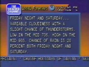 TWC Local Forecast - August 5, 1993