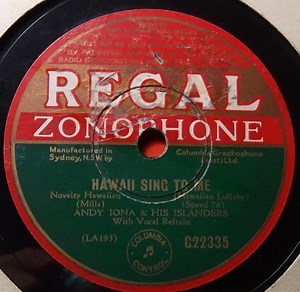 Andy Iona & His Islanders - Hawaii Sing To Me / Hula O Ka Aina