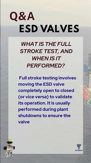 What is the full stroke test, and when is it performed?
