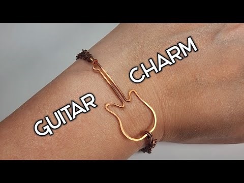 Wire Guitar Charm: Wire Wrapping Tutorial: DIY Jewelry