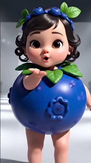 Blueberry Baby Queen 💙🫐 | Cutest 3D Fashion Runway Ever!