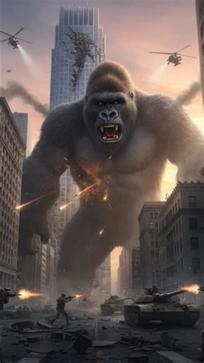 🦍 Giant Gorilla Attacks The City – Full Destruction Scene!