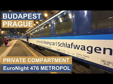 Budapest to Prague Night Train EuroNight Metropol in Sleeper Single Compartment by Czech Railways