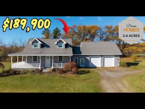 Own 3.4 Acres + Charming Country Home Cape Cod for Under $190K