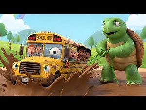 Wheels on the Bus Go CRAZY | Monster Turtle Rescue | Kids Songs and Nursery Rhymes cartoon for kids