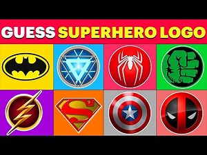 Guess ALL the Superheroes by Logo | MARVEL & DC Superheros - Superhero Quiz