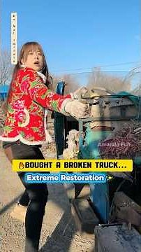 Cute Girl vs. Broken Truck 🚛 Part 1 💖Saved a HANDSOME Guy 🛠️ Can I Fix This? #GirlMechanic #ASMR