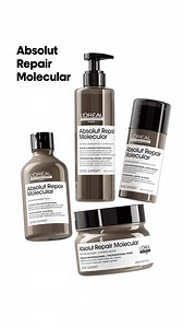 8.9M views · 185 reactions | Repara la estructura del cabello. Absolut Repair Molecular y su fórmula de péptidos y aminoácidos da resultados profesionales | L'Oréal Professionnel | Facebook