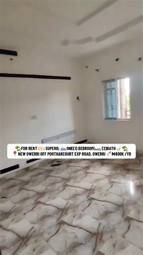 One Bedroom Apartment for Rent in New Owerri