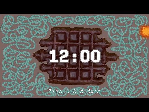 12 Minute Waffle Timer Bomb 🧇💣 | Chocolate Explosion Countdown