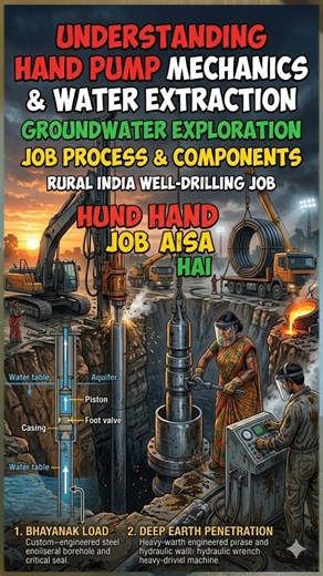 HAND PUMP JOB WORKER MAGNETIC WORK #amazingfacts