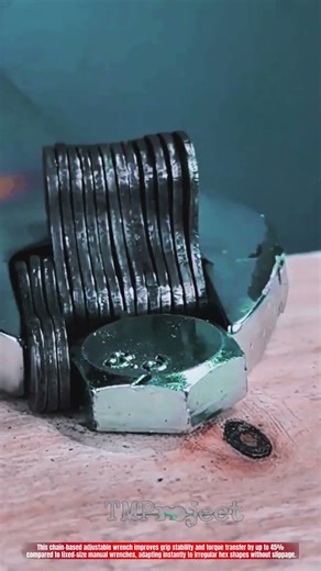 Innovative Chain Adjustable Wrench Tool : Best Flexible Grip Torque Action.