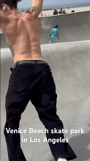 Venice Beach skate park in Los Angeles