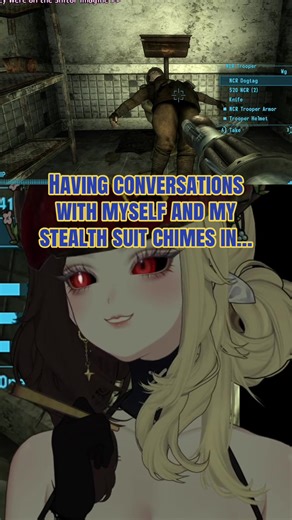 The voice lines from the stealth suit in #falloutnewvegas are just so perfect. I really need Todd and the gang to add the outfit with the voice lines to fallout 76 please, thanks! #fallout #falloutmemes #vtuber #kharrma