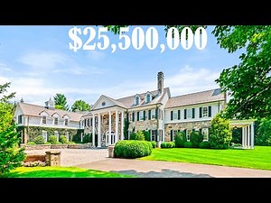 Luxurious and expensive mega mansion in Connecticut. House tour for $25,500,000.