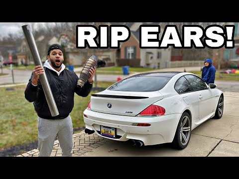 STRAIGHT PIPING OUR BMW V10 M6! *WAY TOO LOUD*