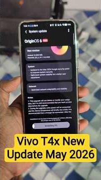Vivo T4x Origin OS 6 New Update #shorts #vivo #update #smartphone #2026 #trending