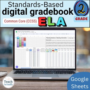 Common Core Standards-Based ELA Gradebook: 2nd Grade Digital Resource