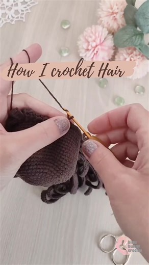 Crochet Hair Tutorial for Amigurumi Doll | Crochet Doll Hair