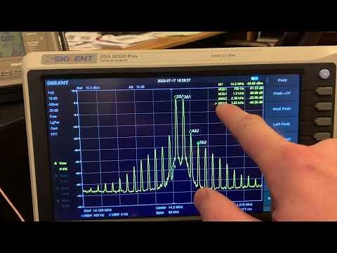 Yaesu FTDX-101MP Two Tone IMD testing at 200w PEP - KJ7E