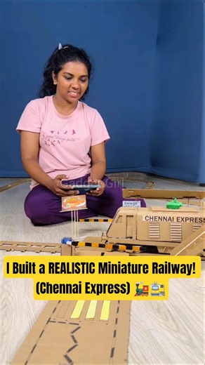 I Built a REALISTIC Miniature Railway! (Chennai Express) 🚂🚉 #gadgets #diyprojects #gadgetgirl