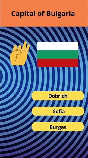 What's the capital of Bulgaria? #quiz #trivia #quiztime