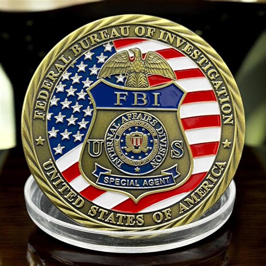 FBI Special Agent Challenge Coin, St Michael Protect Us, Bronze Commemorative Medal - Etsy