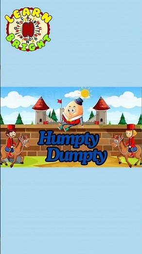 Humpty Dumpty Sat on a Wall | Kids Poem with Actions and Lyrics | Fun Nursery Rhyme Video |
