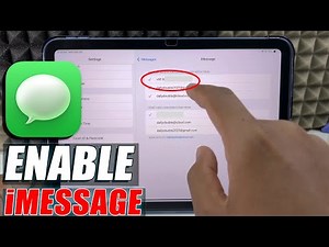 how to enable imessage on ipad?