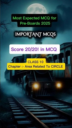 Class 10 Maths MCQ: Circle ka Area = 64π… To Circumference Kitna? 🔥| Most Expected MCQ