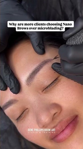 Permanent Eyebrow Makeup Transformation ✨ | Nano Brow & PMU Technique by Gene Phillips