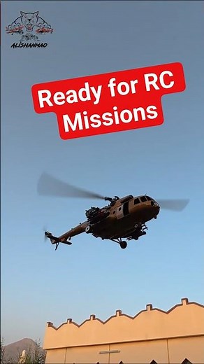 3d printed RC Mi-17 Helicopter Overhead Hover makes it look real #shorts