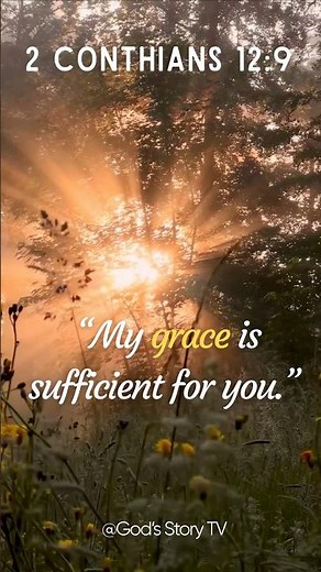 My Grace Is Sufficient ✝ | 2 Corinthians 12:9 #bible #biblia #bibleverse #biblestudy #jesus #shorts