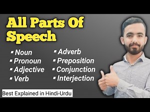 8 Parts of speech | English grammar | in Hindi/Urdu