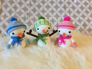 Amigurumi Snowman (tutorial)