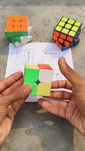 2 by 2 rubik cube solve in new style 🔥 #cube #rubikscube #puzzle #toy #style