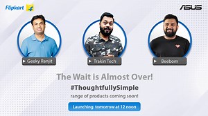 We are advancing closer to simpler times! The excitement has shot through the roof as we await the grand reveal of our #ThoughtfullySimple new range of products tomorrow, in association with Flipkart. Tech Gurus – Geekyranjit, Arun from Trakintech and Rupesh from Beebom – are all geared up for this launch! Join us for the virtual launch tomorrow at 12 noon. ‘Set reminder’ here: https://bit.ly/3qVU3WN #ASUS #ASUSIndia #Flipkart | ASUS