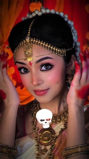 Best bengali bride makeup transition 🤯 #shorts