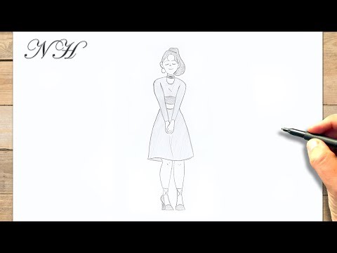 Comment dessiner une femme debout