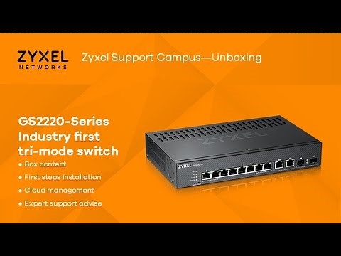 Zyxel GS2220-10HP Switch Series Unboxing & Initial Setup [EN]