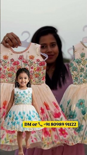 Party Wear Silk Floral Frocks for Girls 💖 | Budget friendly frocks