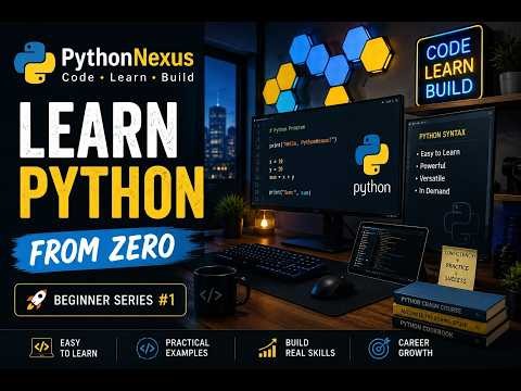 Python Programming for Beginners | Learn Python from Scratch 🚀programming n